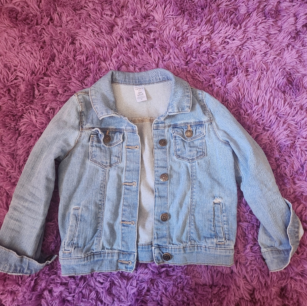 Girls carter's denim jacket size 6